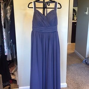 Maxi Azazie dress in stormy blue size 12